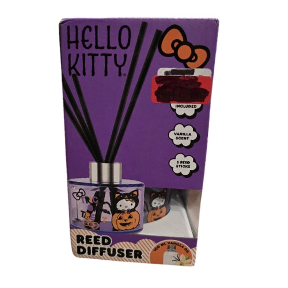 Hello Kitty Halloween Reed Diffuser – Vanilla Scent – New